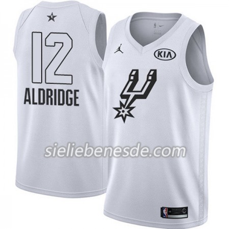 Herren NBA San Antonio Spurs Trikot LaMarcus Aldridge 12 2018 All-Star Jordan Brand Weiß Swingman